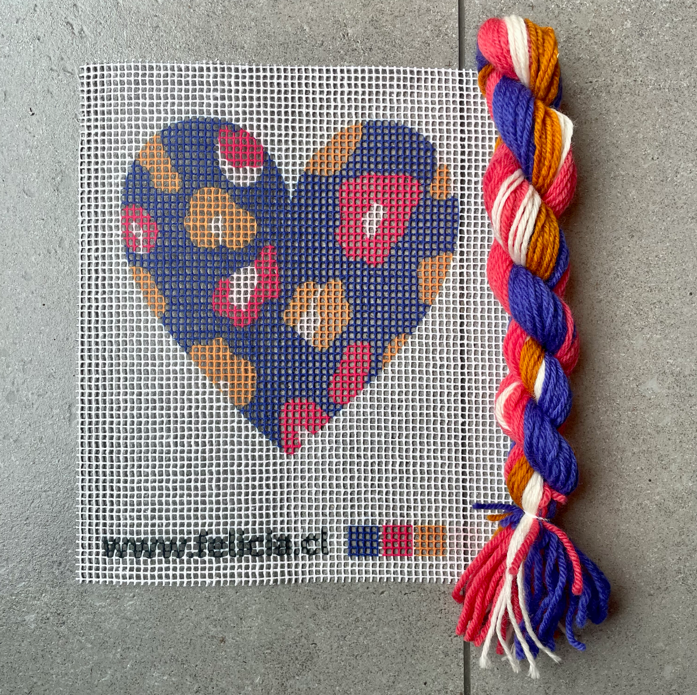 Kit Colgante Corazón Print Mora