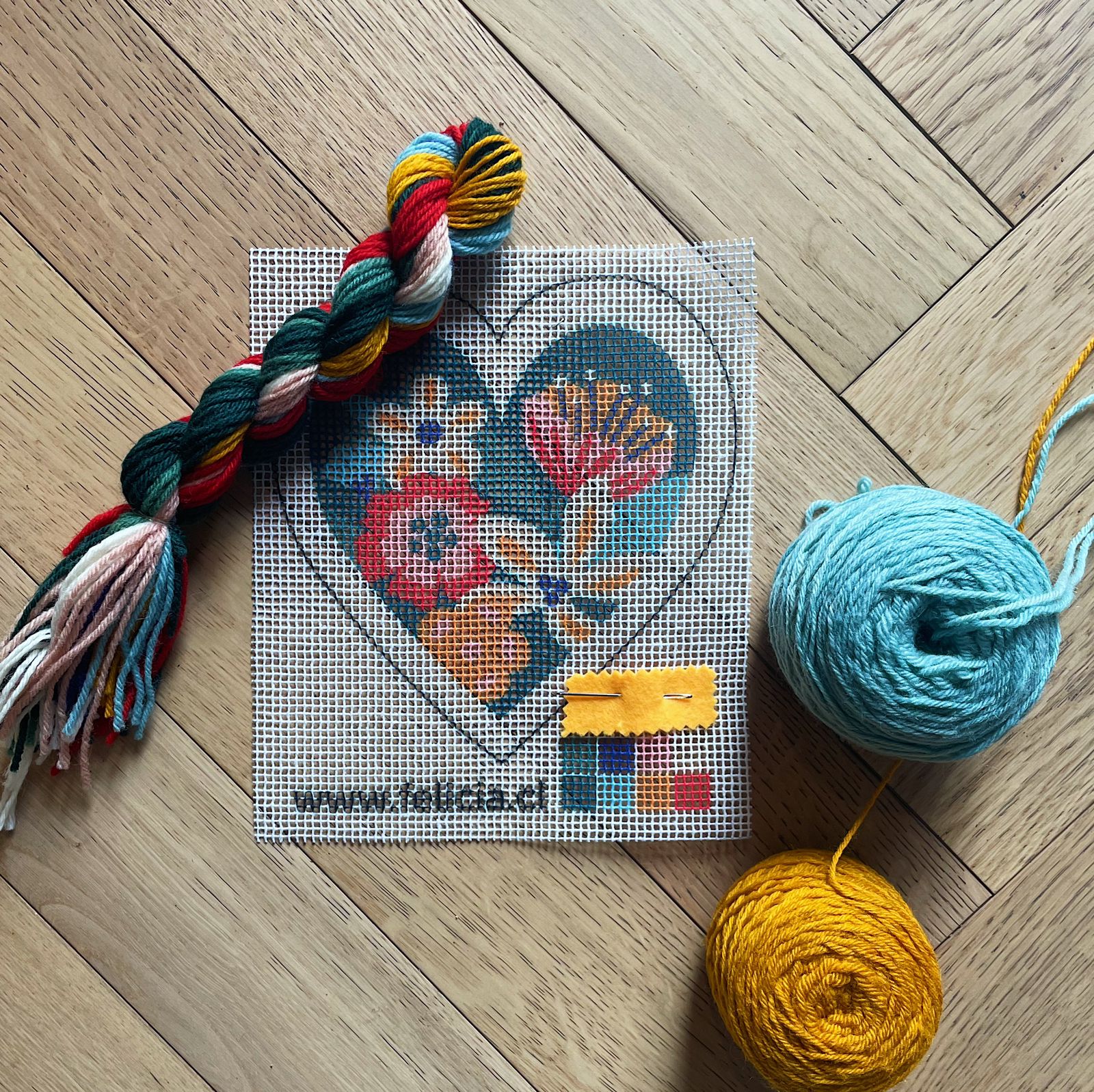 Kit Colgante Corazón Flora Gree
