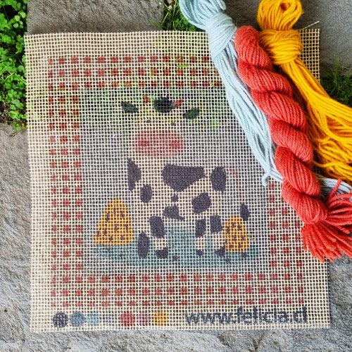 Kit punto cruz Vaquita