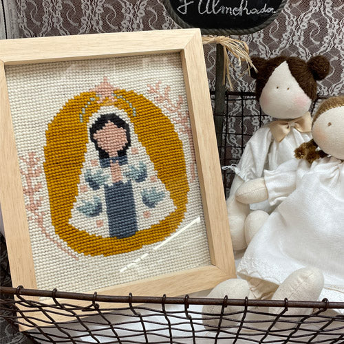 Kit Cuadrito Virgen Celeste